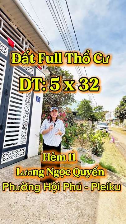 Đất Hẻm Lương Ngọc Quyến, Pleiku - 150m² Sổ Đỏ Thổ Cư, Giá 1.5 Tỷ