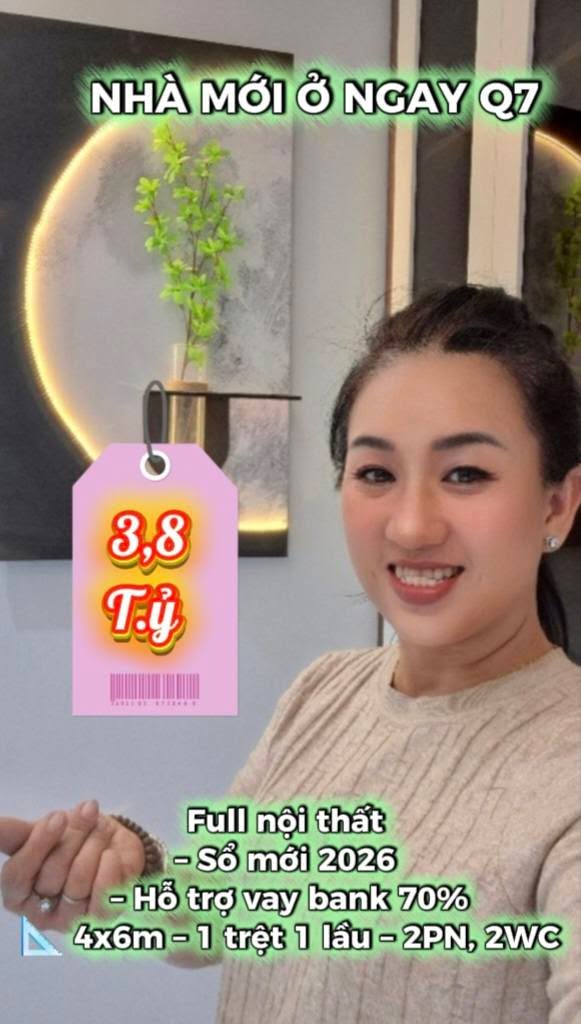 Nhà phố Huỳnh Tấn Phát Q7 24m² giá 3.6 tỷ - Lô góc ở ngay!