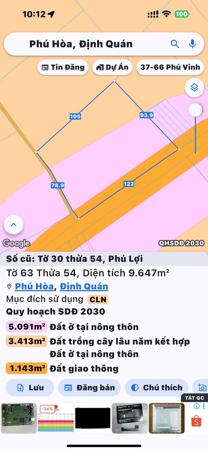 Đất nền Định Quán Đồng Nai 9647m² - Tiềm năng tăng giá vượt trội!