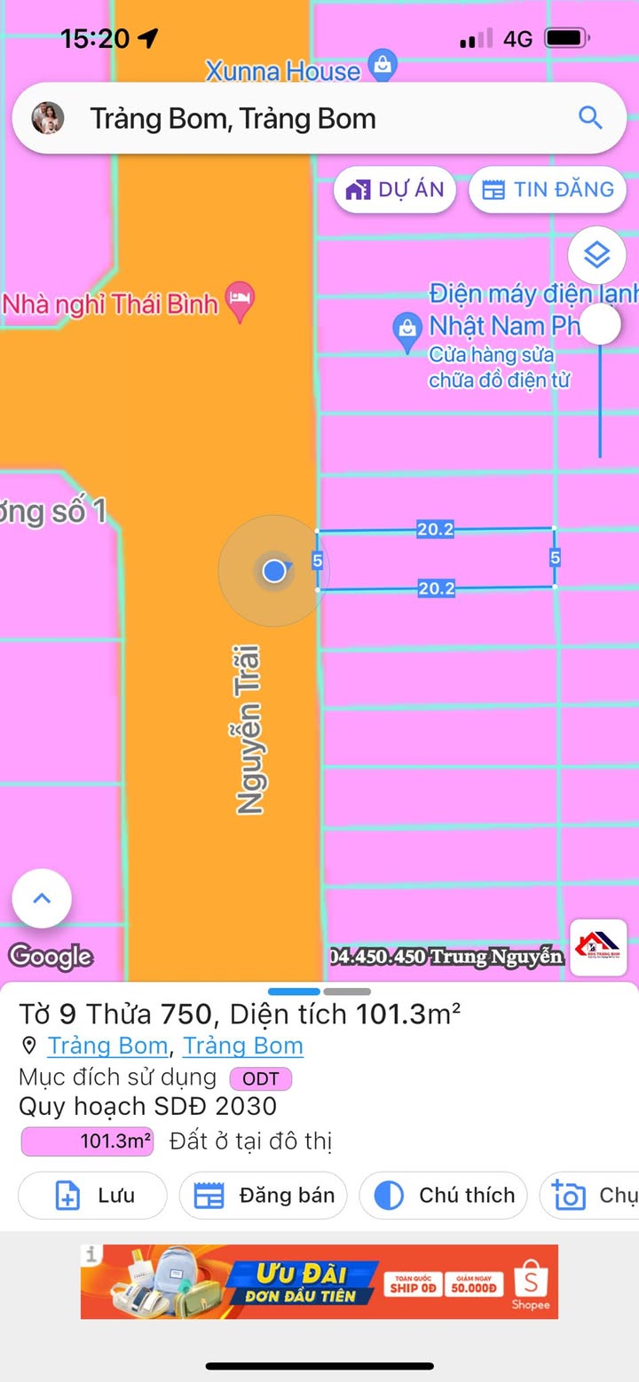 Đất nền Trảng Bom 100m² - Sổ đỏ chính chủ, mặt tiền kinh doanh!