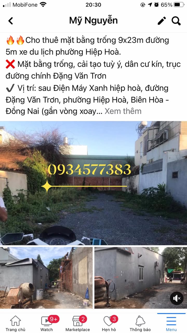 Cho thuê mặt bằng Hiệp Hòa Biên Hòa 207m² - Vị trí đắc địa kinh doanh!