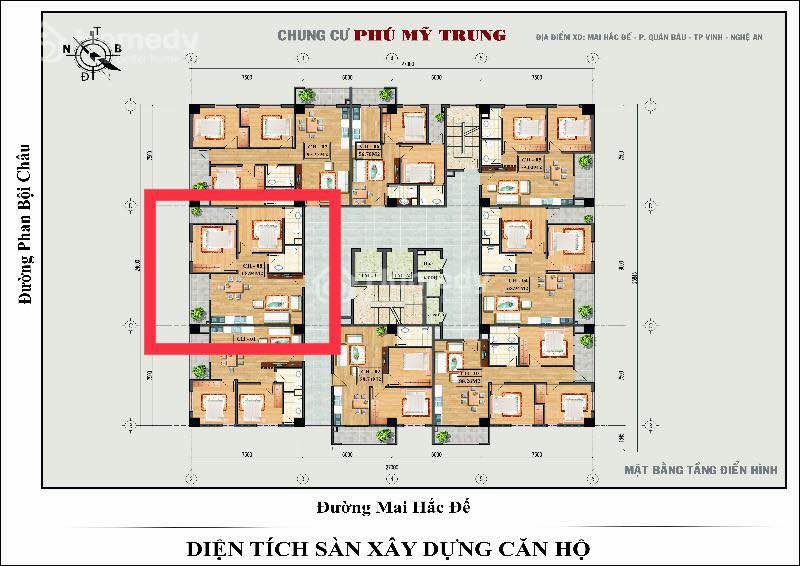 Chung cư Mai Hắc Đế, Vinh 65m² - Sẵn Sàng Vào Ở Ngay!