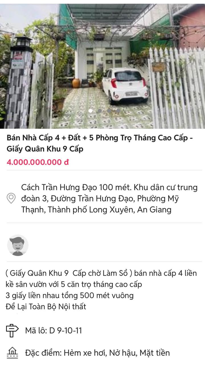 Đất nền Mỹ Thạnh, Long Xuyên 500m² - Chính chủ bán gấp, sinh lời ngay!