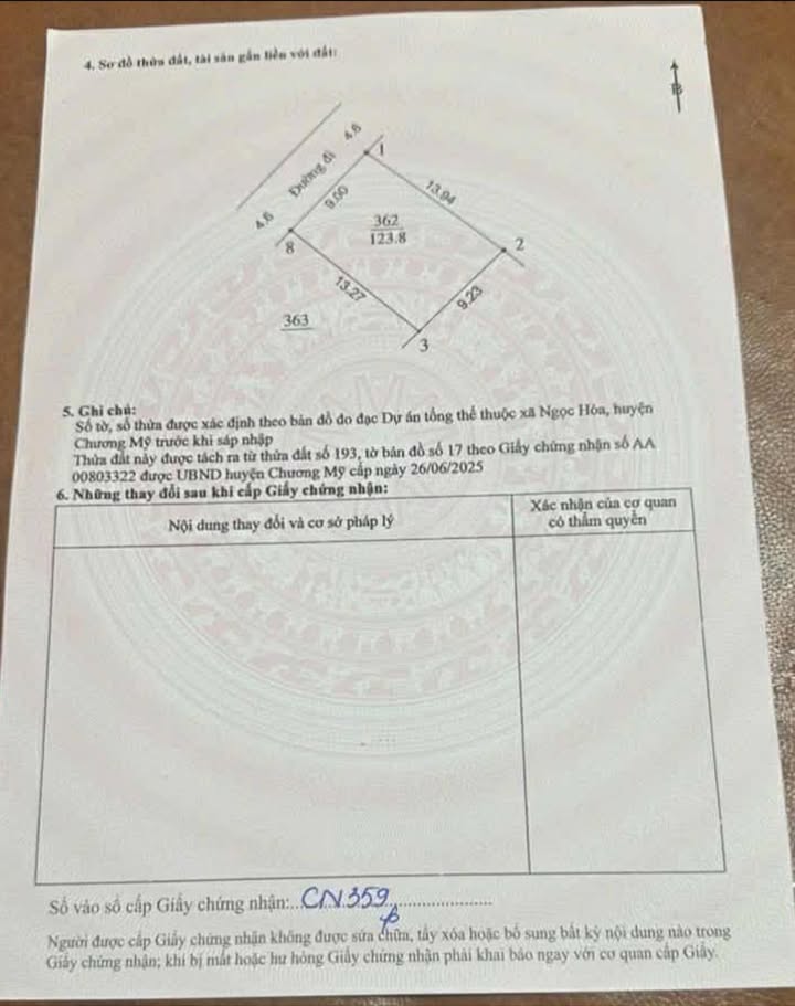 Đất nền Tiên Phương Chương Mỹ 124m² giá 1.24 tỷ - Sổ đỏ chính chủ