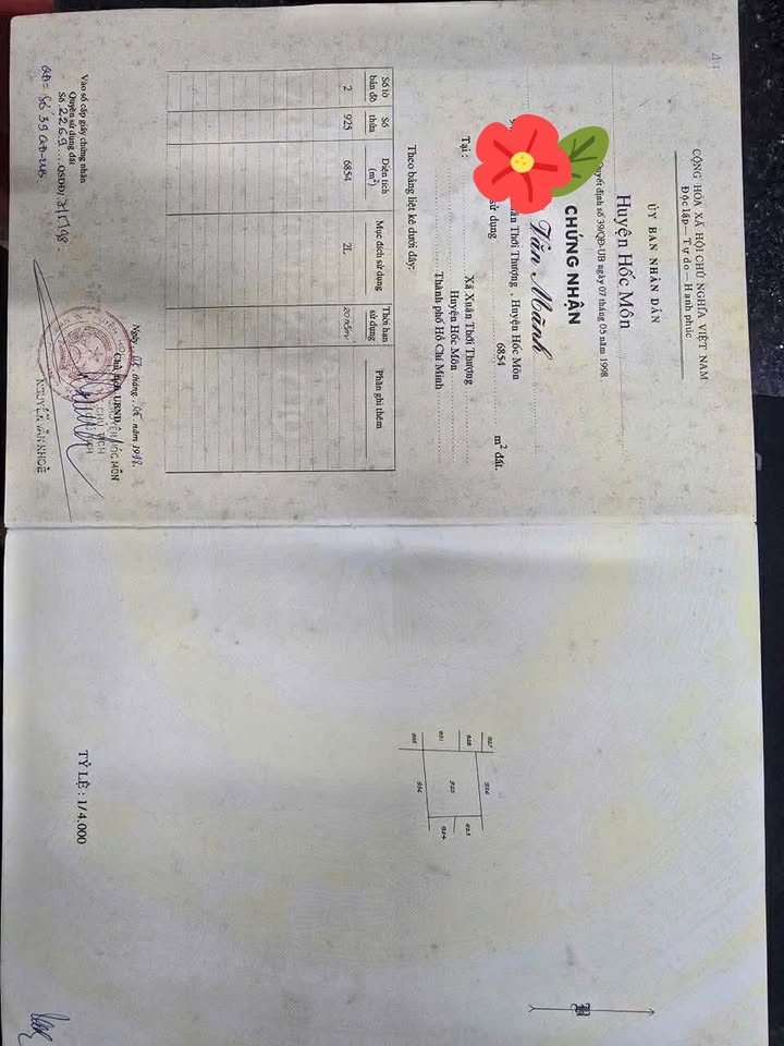 Đất Lúa Hóc Môn 6854m² Sổ Đỏ Riêng - Đầu tư sinh lời