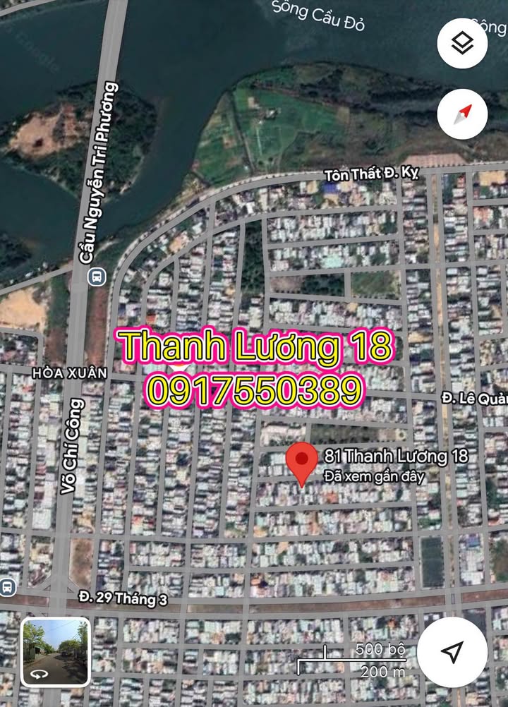 Bán đất Thanh Lương 18 Hòa Xuân 100m² - Gần Công viên, Giá 6.5 tỷ