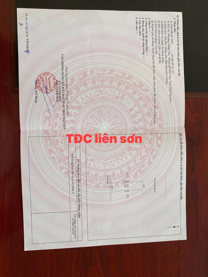 Đất nền Phường Liên Sơn, Sông Công 100m² - Tiềm năng tăng giá vượt trội!