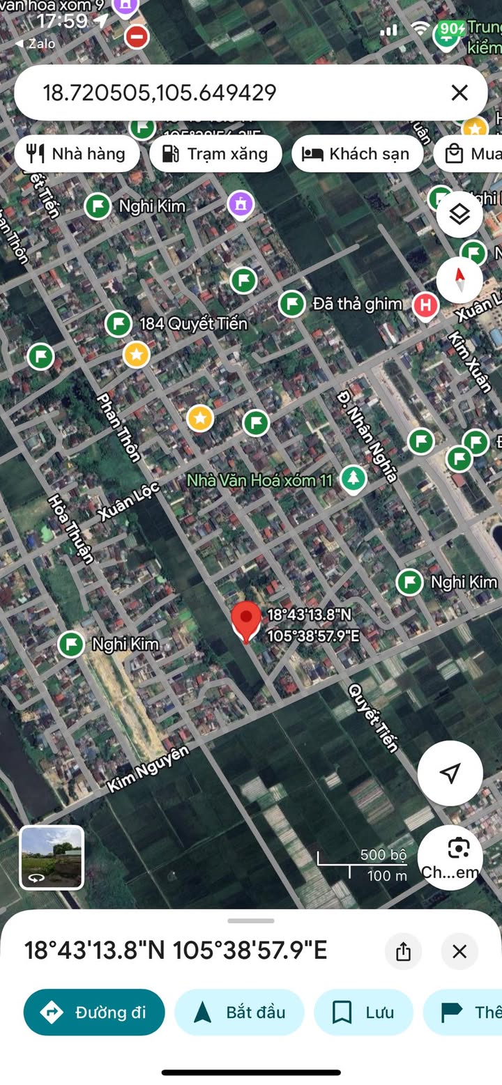 Đất nền Nghi Kim, Vinh 117.2m² - Lô góc 2 mặt tiền, sổ đỏ chính chủ