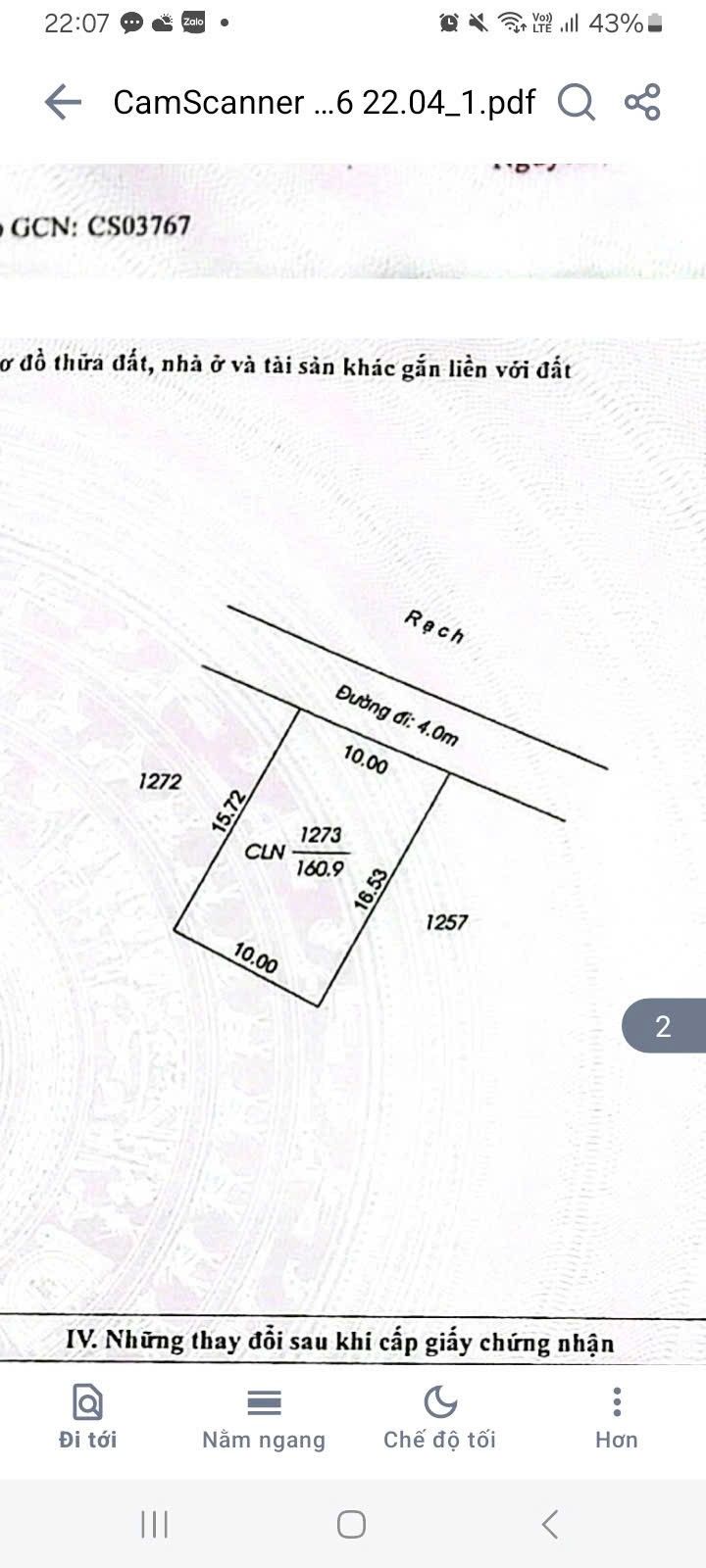Bán Đất Phường Ba Láng, Cái Răng, Cần Thơ - 160m² Giá 599 Triệu