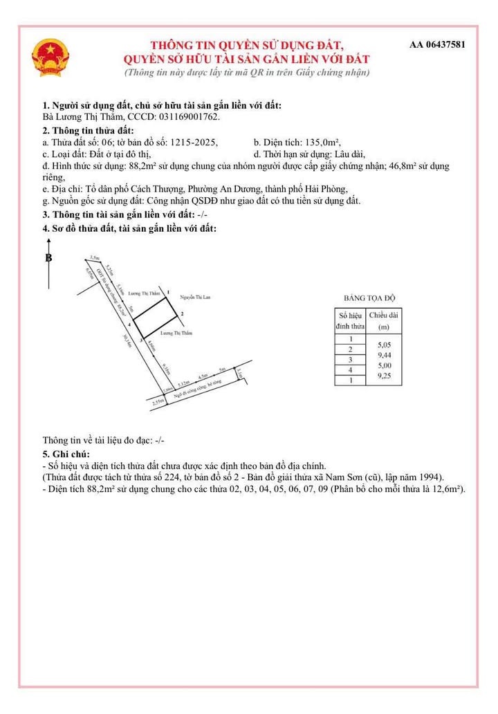 Bán Đất Nền 45m² Nam Sơn, Hải Phòng - Sổ Đỏ Sẵn Sàng, Ô Tô Đỗ Cửa