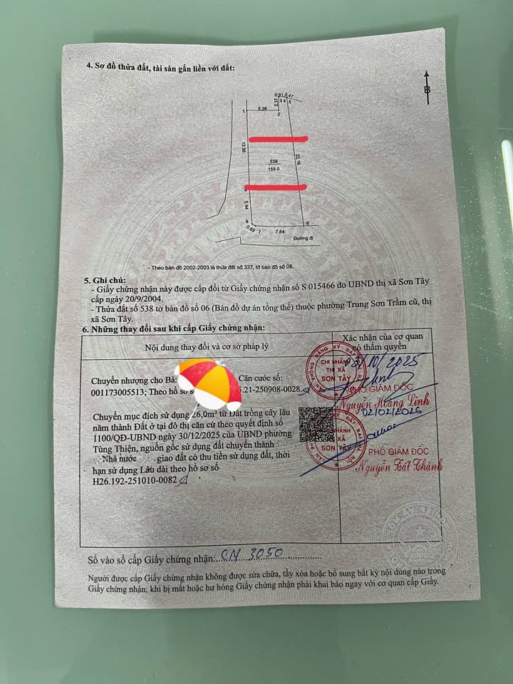 Đất nền Trung Sơn Trầm Sơn Tây 52m² - Sổ đỏ sẵn sàng đầu tư