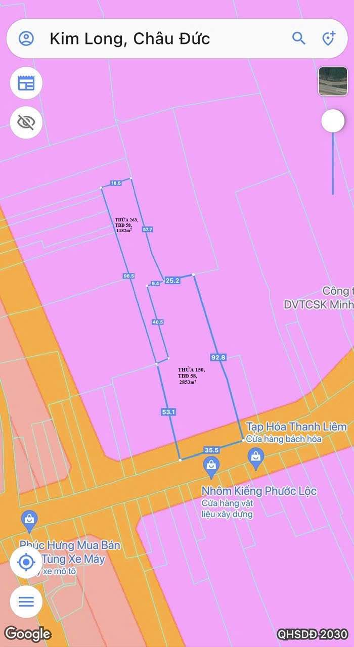 Đất Nền Châu Đức 4000m² - Mặt Tiền Kinh Doanh, Sổ Đỏ Sẵn