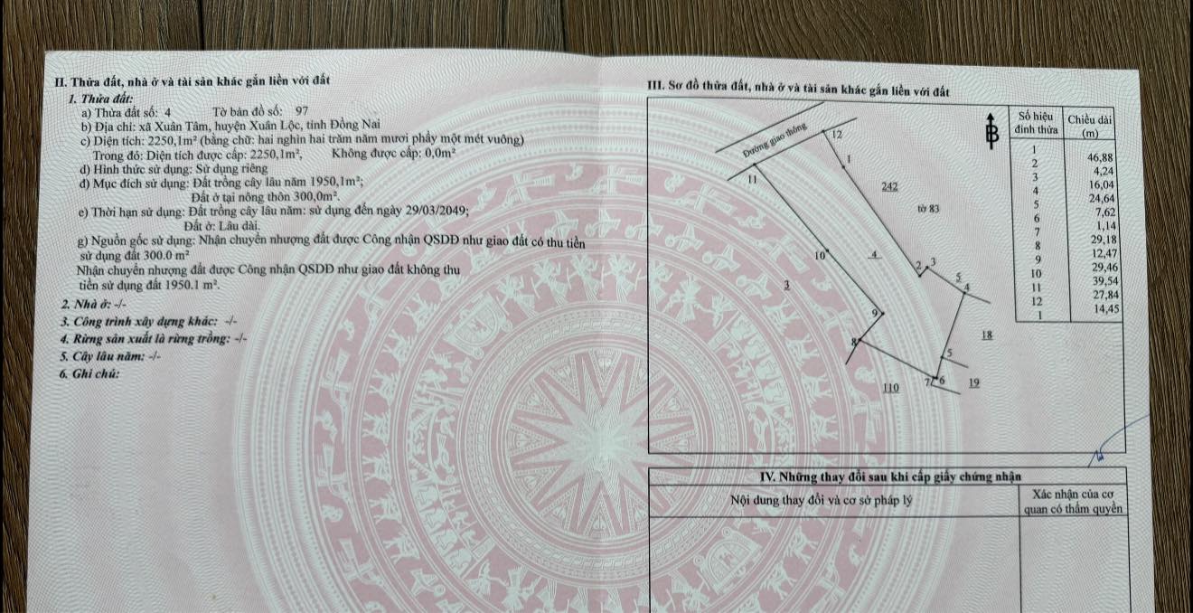 Đất nền 2250m² Xuân Tâm, Xuân Lộc - Đường to ô tô, tặng nhà cấp 4!