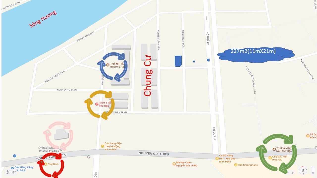 Đất nền Phú Xuân 227m² 1xtriệu/m² - Sổ hồng chính chủ