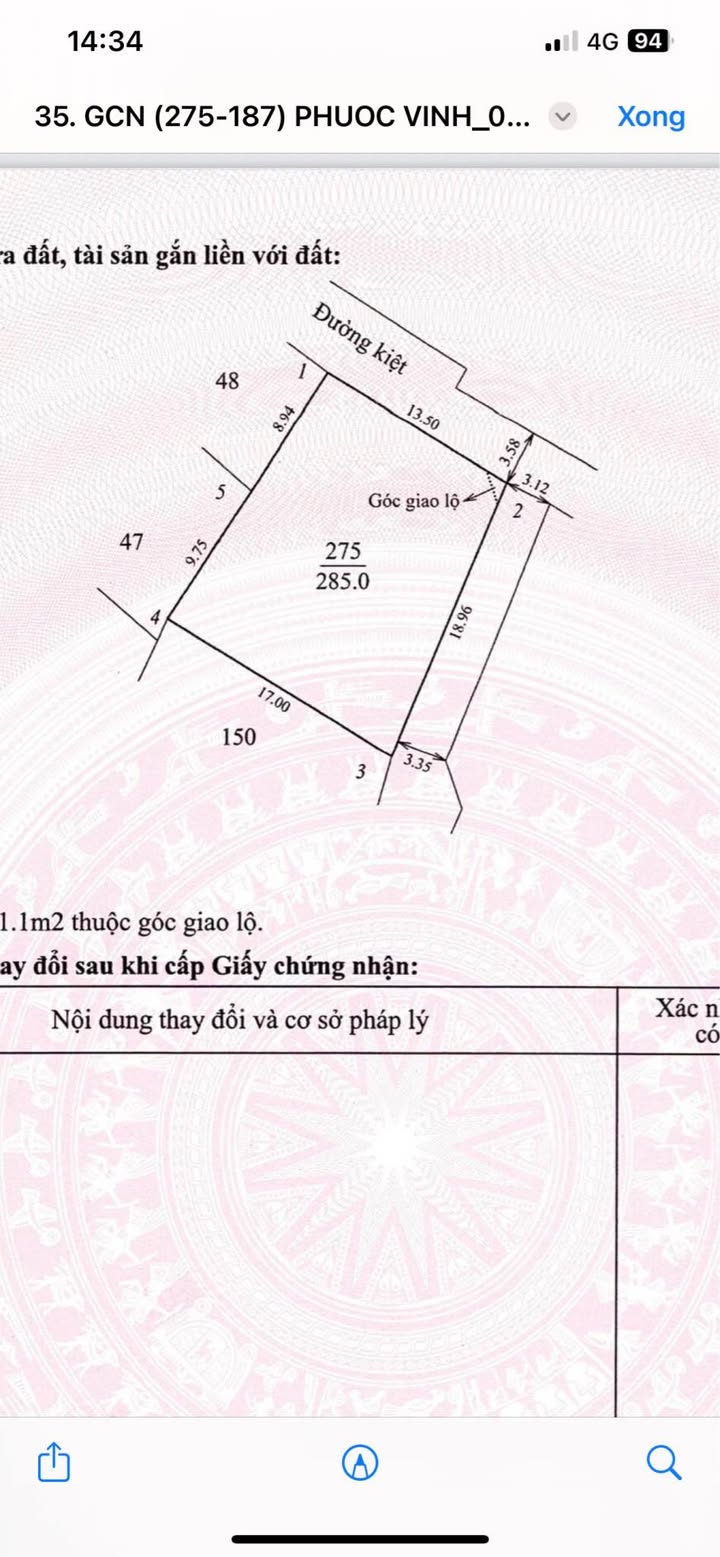 Đất nền Huế 285m² Đặng Huy Trứ - Sổ đỏ chính chủ, ô tô vào tận nơi!