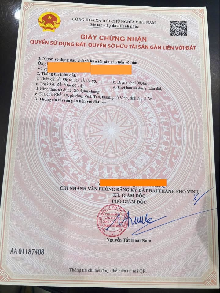 Nhà riêng Trần Phú, TP Vinh 100.4m² giá 5.2 tỷ - Sẵn sàng ở ngay!