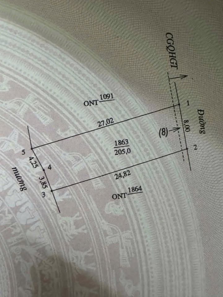 Đất nền Nghi Diên 205m² giá 2 tỷ – Đất thổ cư 100%!