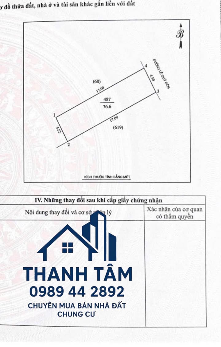 Đất Entiz Lê Quý Đôn 76m² 4 tỷ - Đường to ô tô