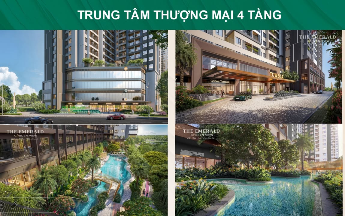 Căn hộ The Emerald Garden View Thuận An – 2PN, chỉ 35 triệu/m² – Tiềm năng tăng giá