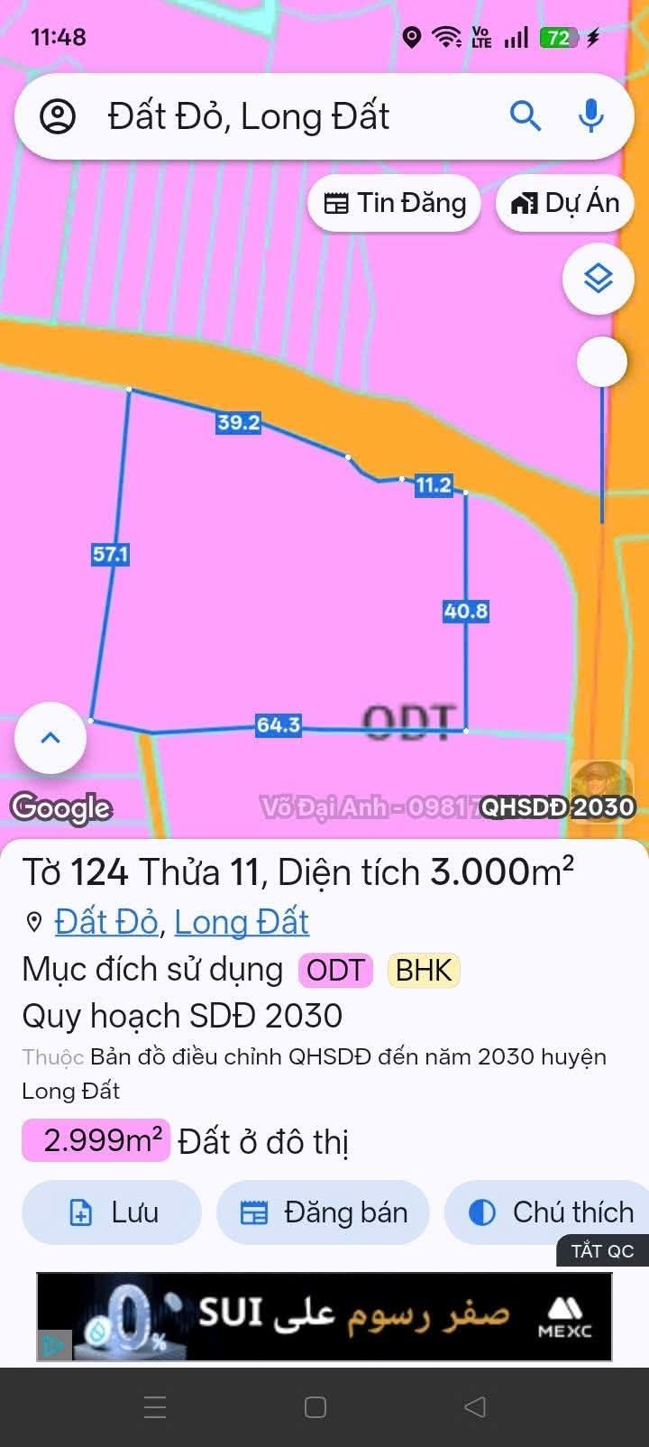 Đất Nền Đất Đỏ 3000m² Giá 11 Tỷ - Sổ Hồng Sẵn Tiềm Năng Đầu Tư Cao