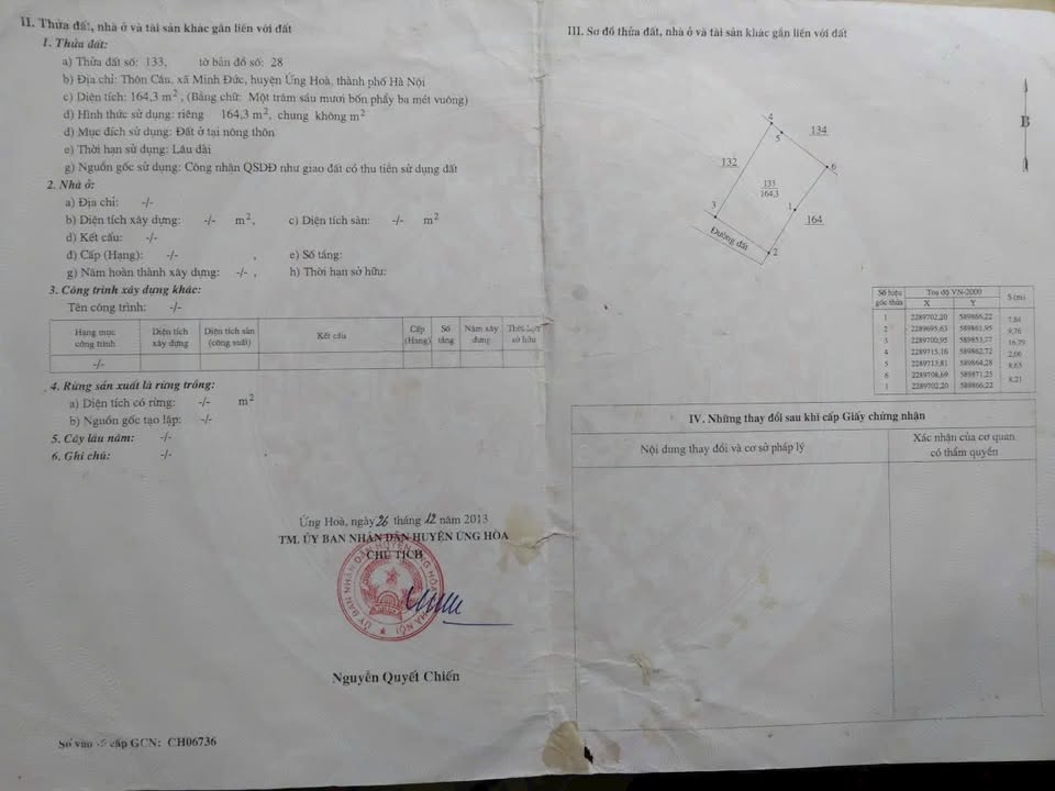 Bán Nhà Cấp 4 Thôn Cầu, Ứng Hòa - 164m² - Giá 3.28 Tỷ