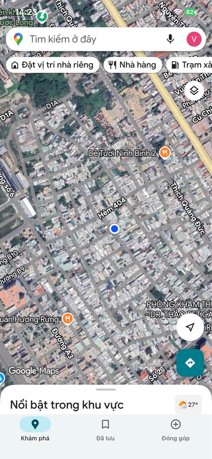 Đất nền Phước Long, Nha Trang 100m² - Đường to ô tô