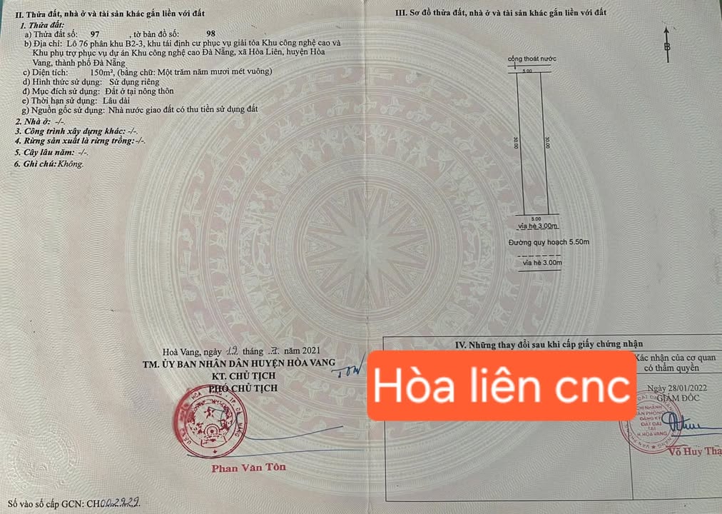 Đất nền Liên Chiểu, Đà Nẵng 150m² - Tiềm năng tăng giá vượt trội!