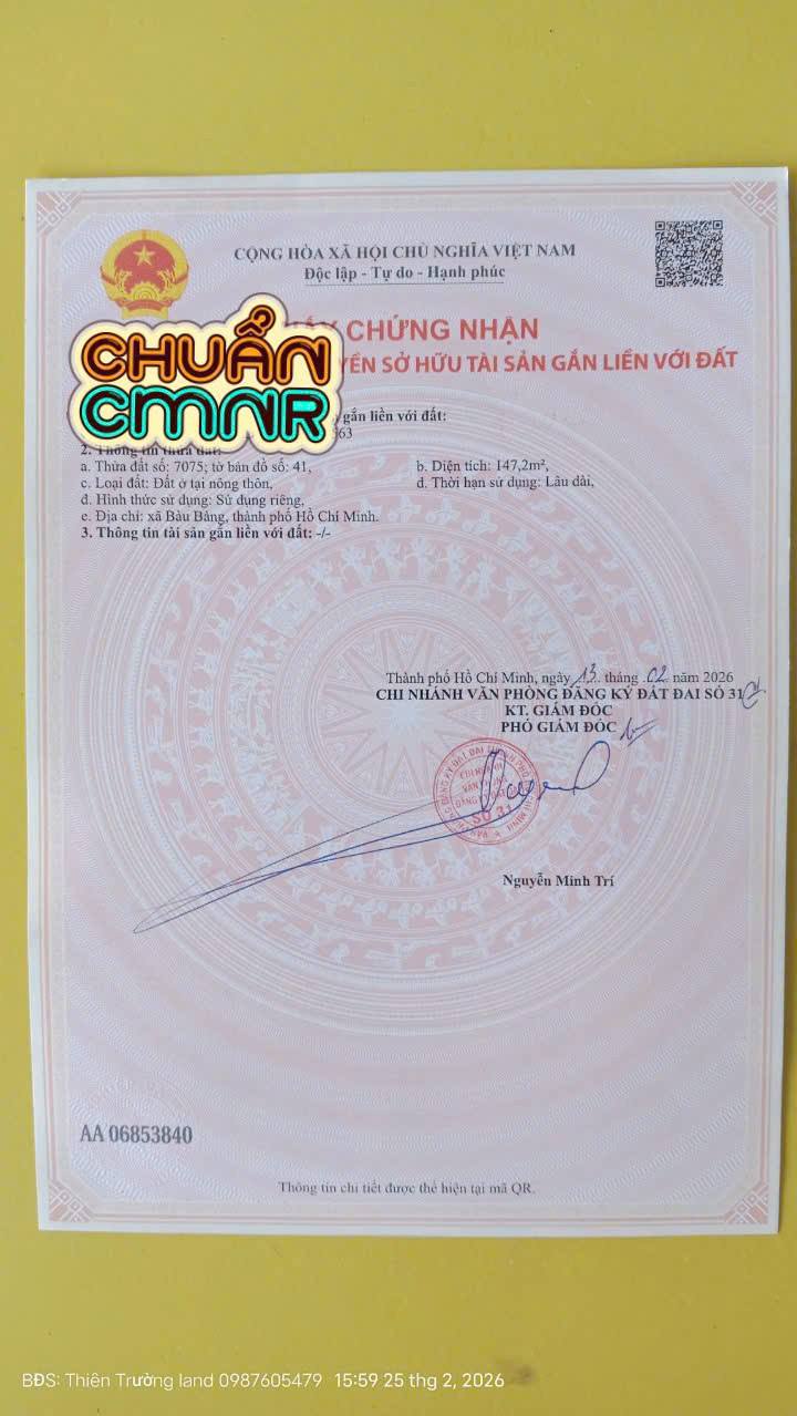 Đất Nền Tuấn Điền Phát 3 Dĩ An 147m² - Sổ Đỏ Full Thổ Cư