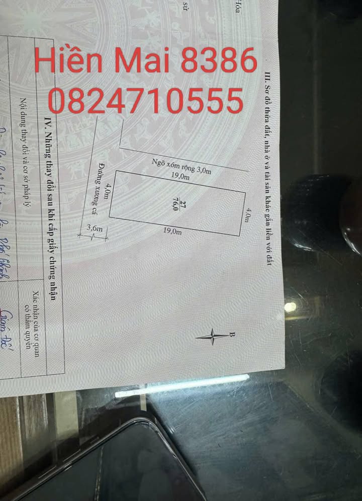 Đất nền Trịnh Kiểm, Thanh Hóa 76m² - Sổ đỏ chính chủ!