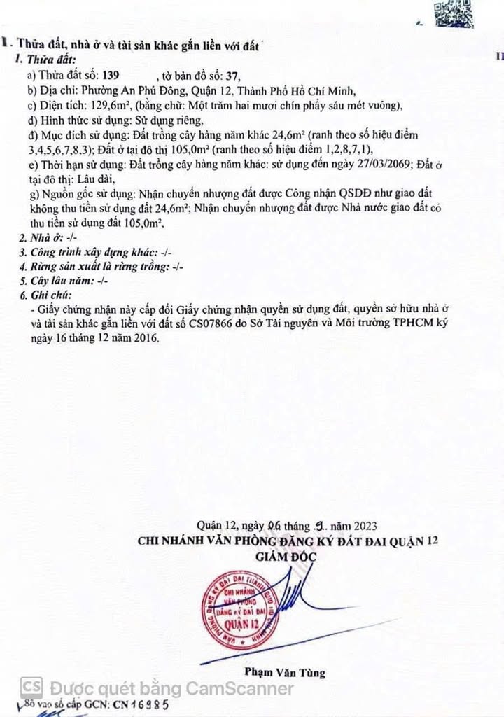 Bán nhà An Phú Đông Quận 12 130m² 7.3 tỷ - Vị trí đẹp đường 6m