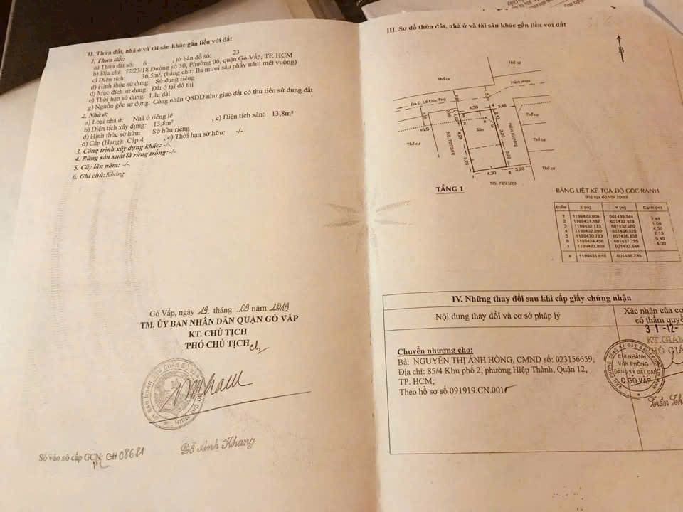 Nhà Góc Gò Vấp 36m² - Ô Tô Tận Cửa, Giá Chỉ 4.5 Tỷ!