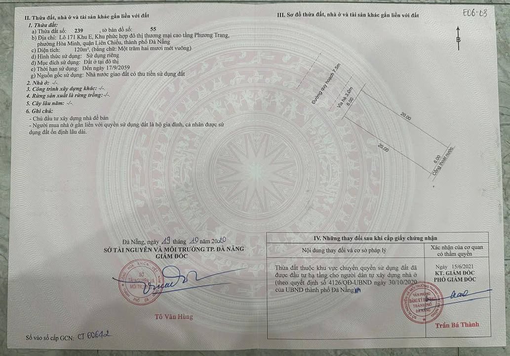 Đất nền Khu E Kim Long 120m² - Đường to ô tô, tiềm năng sinh lời!