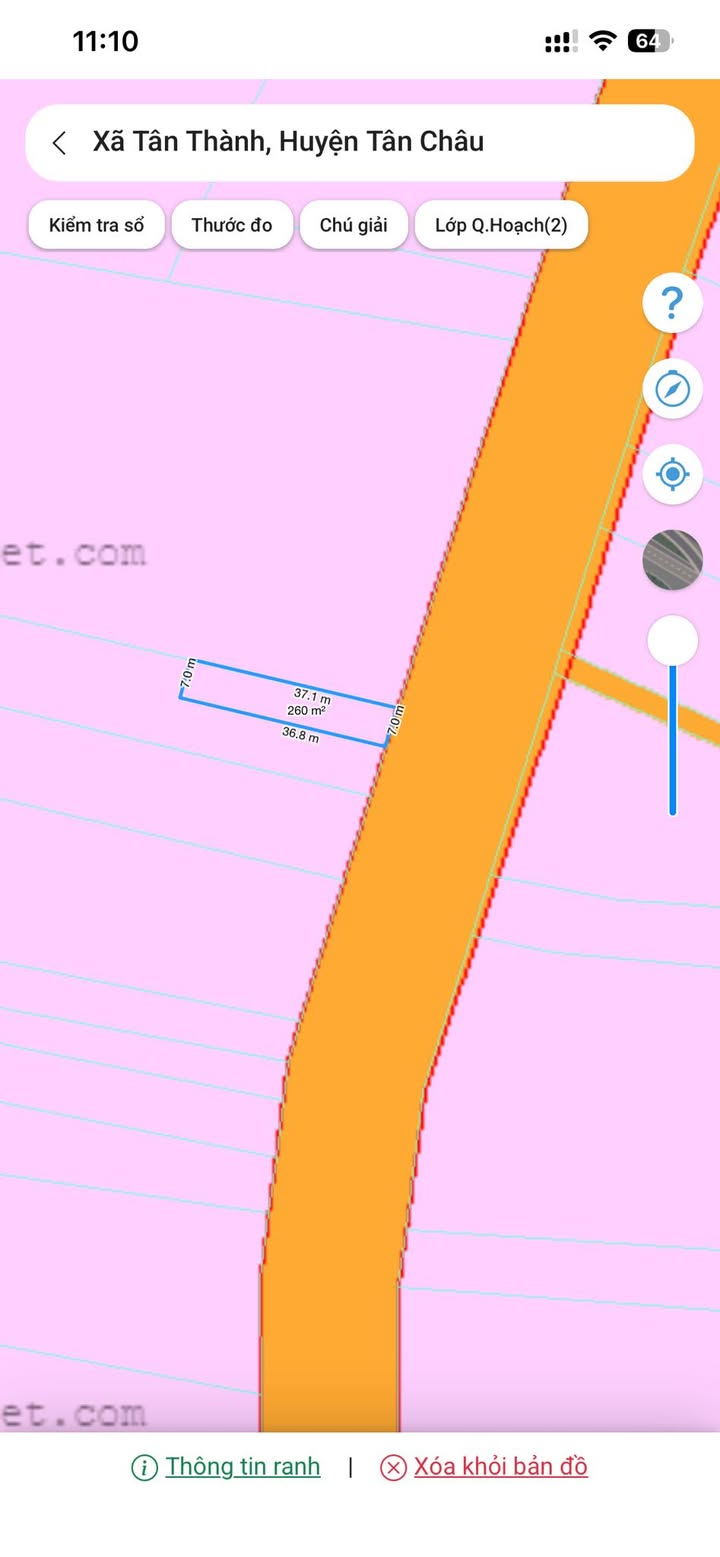 Đất nền Tân Châu 259m² giá 490 triệu - Đất thổ cư 100%!