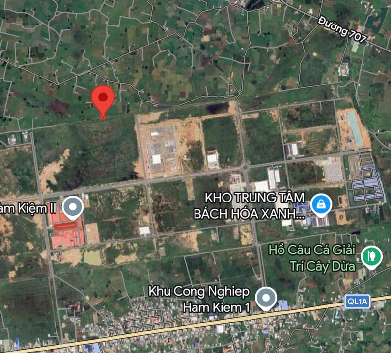 Đất nền Hàm Mỹ 1800m² - Giá 550 triệu, sát KCN - Đầu tư sinh lời