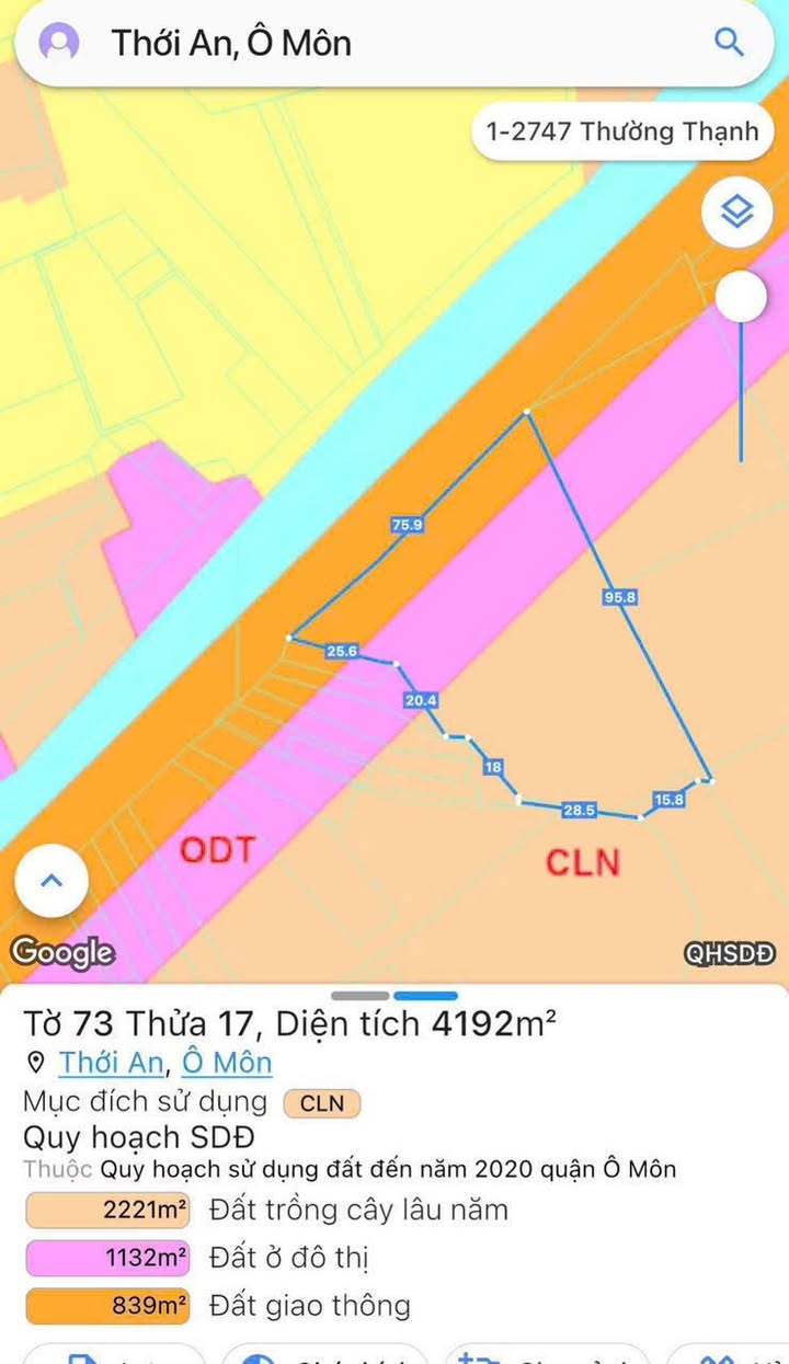 Đất Vườn 4192m² Mặt Tiền Trần Kiết Tường, Cần Thơ - Sẵn Sàng Chuyển Đổi Thổ Cư