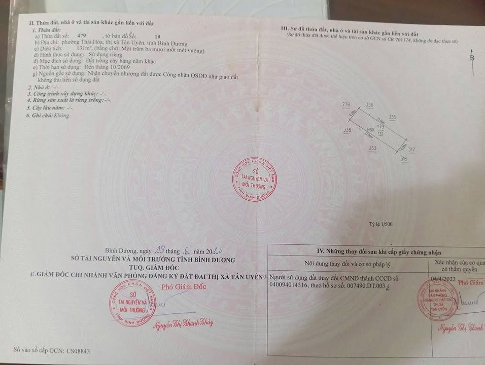 Đất Sổ Riêng Tân Uyên 131m² - Ô tô Tới Tận Nơi - Giá 880 Triệu