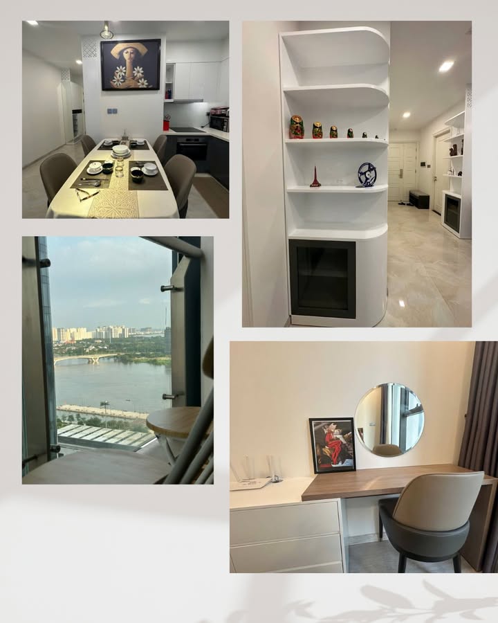 Cho thuê căn hộ Vinhomes Golden River 78m² 2PN - View Sông, Full Nội thất