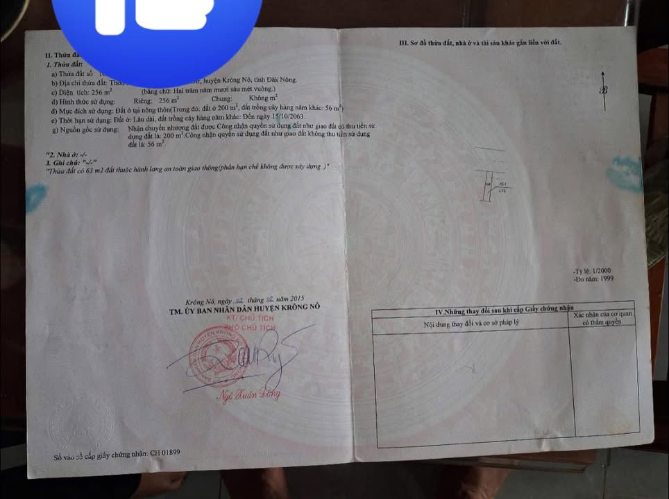 Đất nền Krông Nô 256m² giá 850 triệu - Tiềm năng tăng giá!