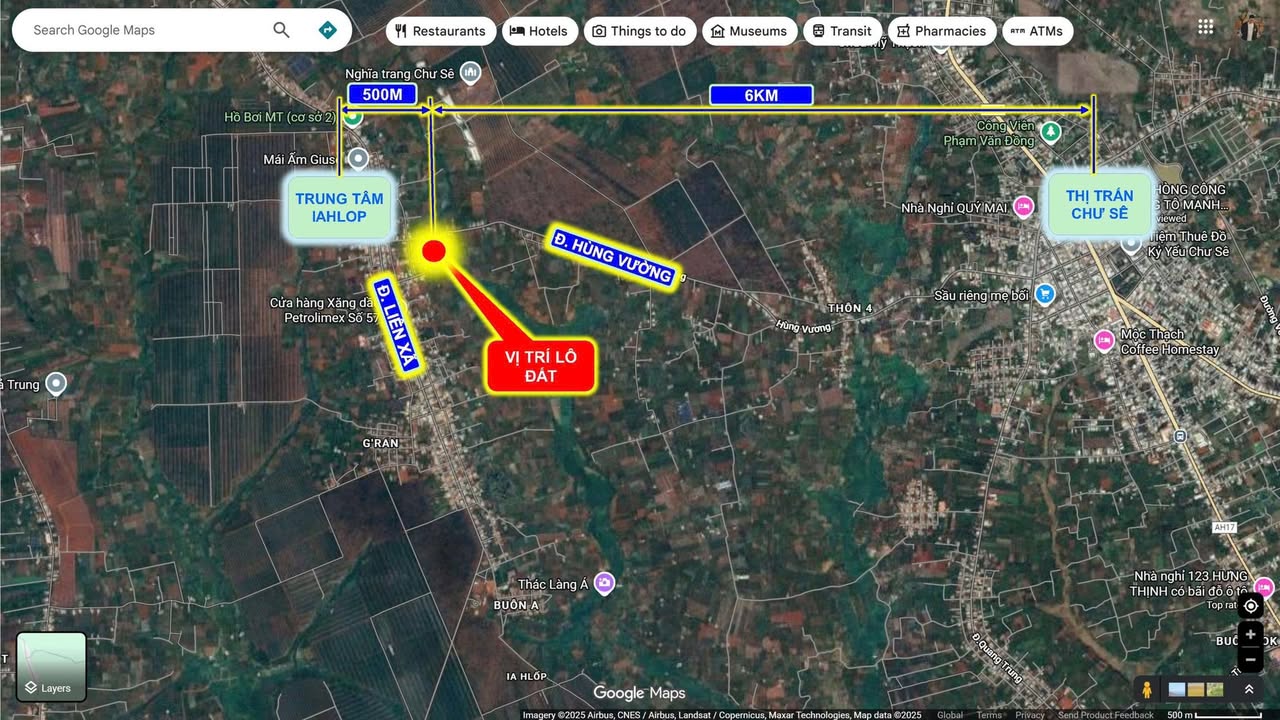 Đất nền mặt tiền Ia Hlốp, Chư Sê - 500m² kinh doanh, định cư, giá 1.5 tỷ