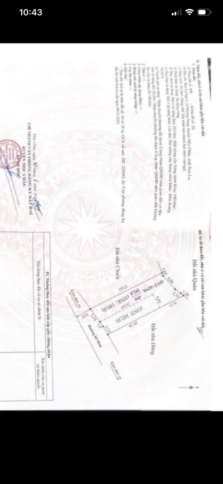 Đất nền Mường Sang Mộc Châu 260m² - Sổ đỏ chính chủ giá tốt!