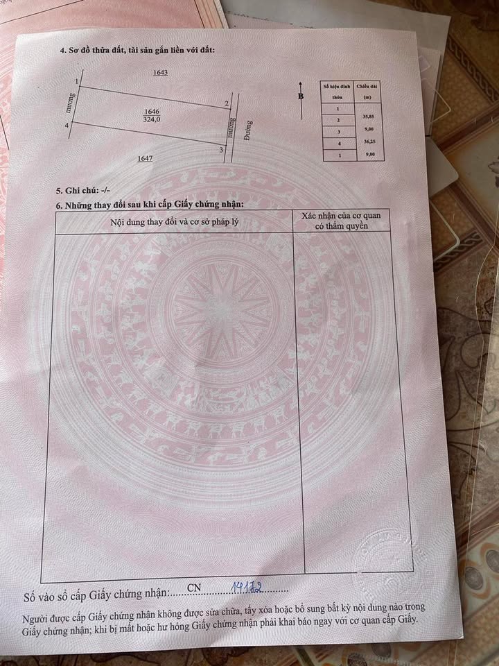 Bán đất đấu giá Nam Thái 324m² giá 1 tỷ - Sổ đỏ chính chủ