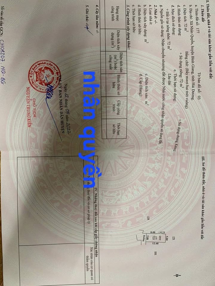 Đất nền Dương Xá Bình Giang 72m² - Sổ hồng chính chủ!