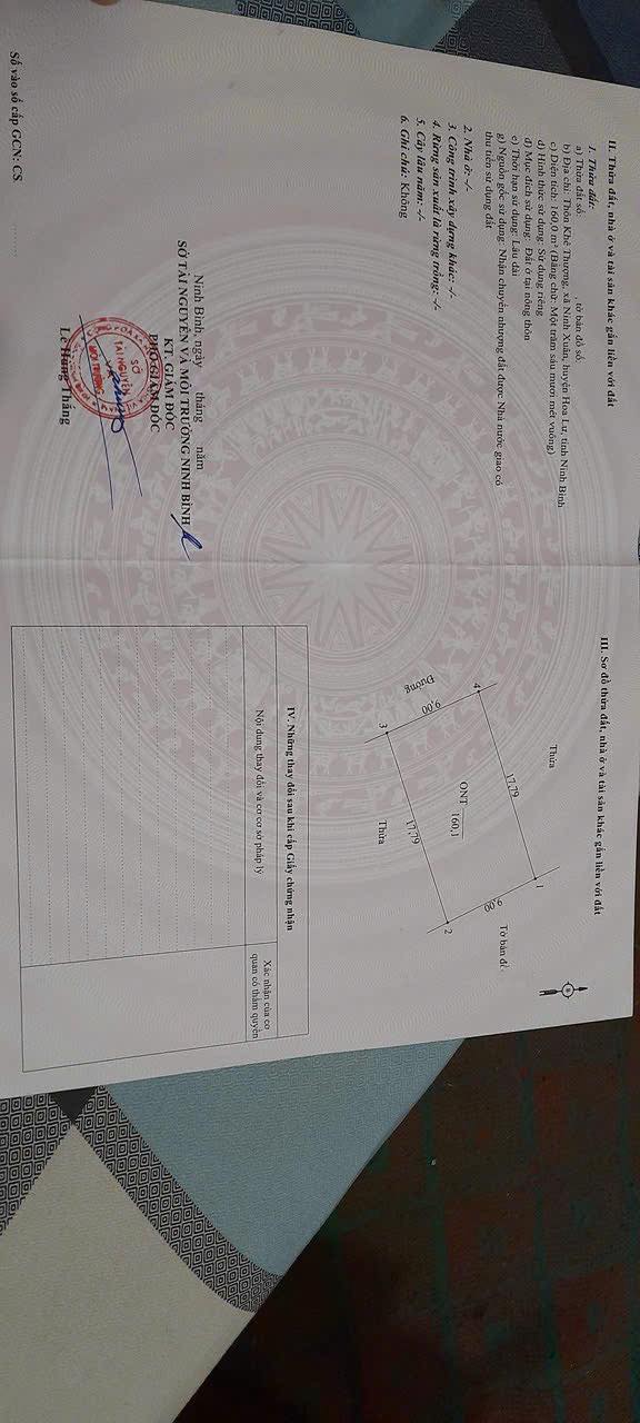 Đất Ninh Xuân Hoa Lư 160m² Hướng Tây - Sẵn Sàng Kinh Doanh