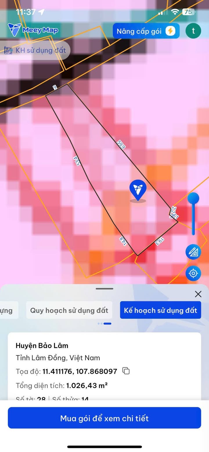 Đất Nền 1026m² Lộc Nam, Bảo Lâm - Sổ Đỏ Full Thổ Cư, Giá 1.1 Tỷ