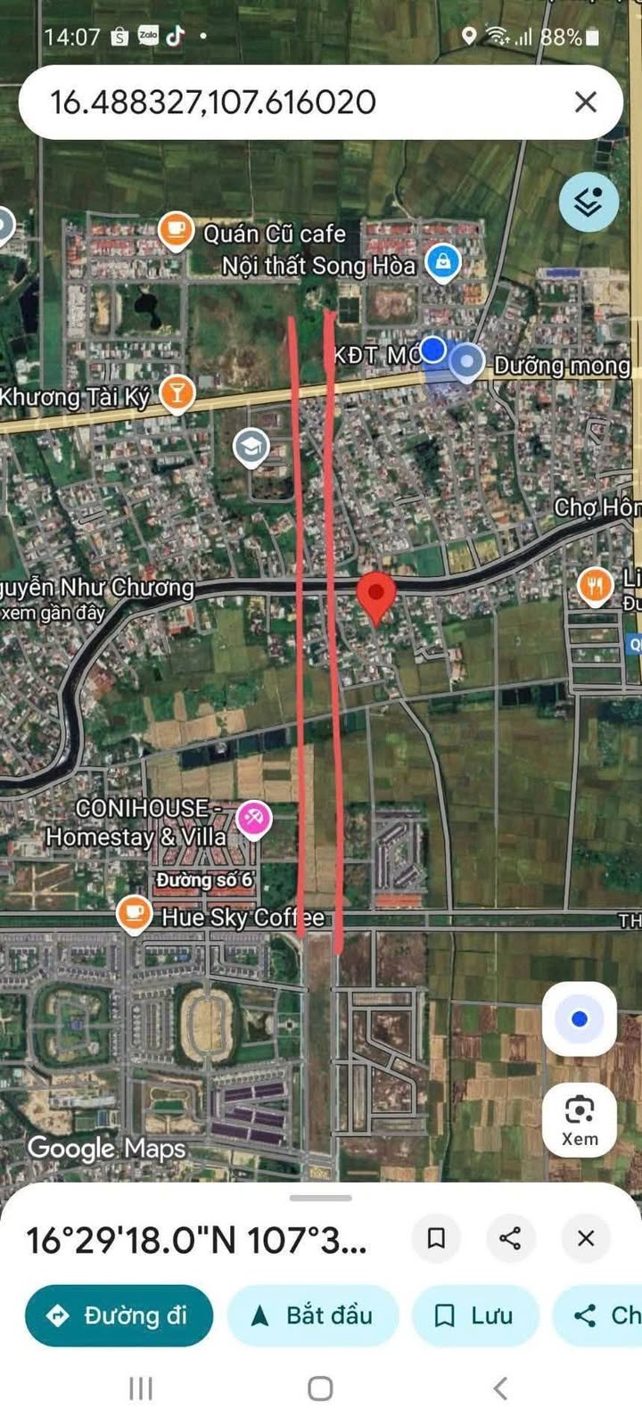 Bán Đất Mặt Tiền Kiệt 7 Vỹ Dạ, Huế 108m² - Giá Tốt