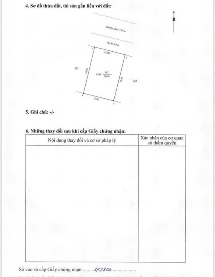 Đất nền KDC Chợ Giống 216m² - Sổ đỏ chính chủ, sang tên ngay!