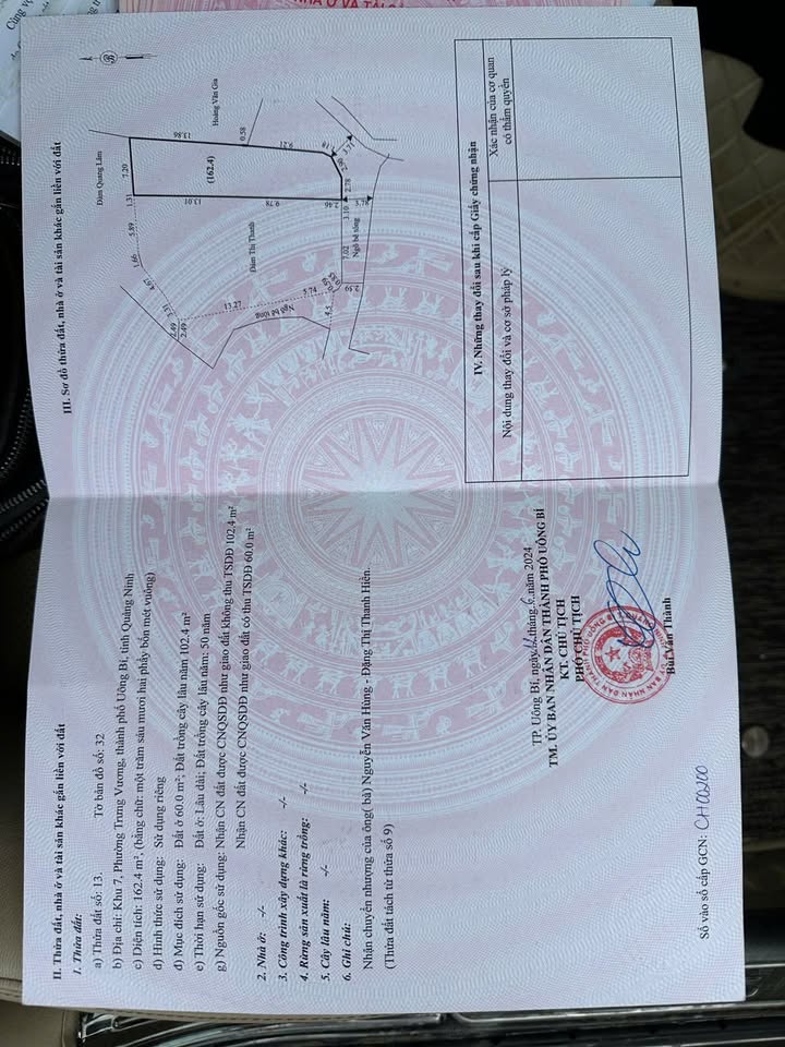 Đất nền Uông Bí 162.4m² giá 950 triệu - Tiềm năng tăng giá!