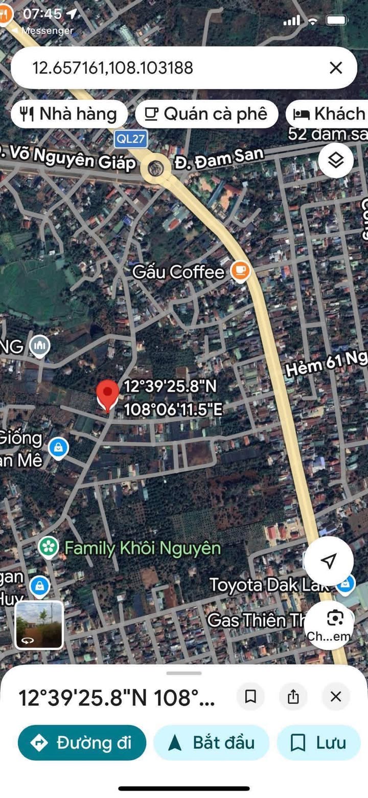 Đất nền Hòa Thắng 175m² giá 1.9 tỷ - Sổ đỏ chính chủ, mặt tiền nhựa!