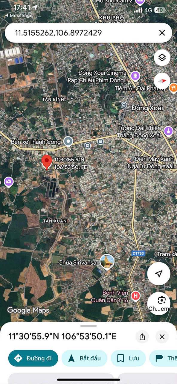 Đất nền Tân Xuân Đồng Xoài 135m² 1.35 tỷ - Đất thổ cư 100%