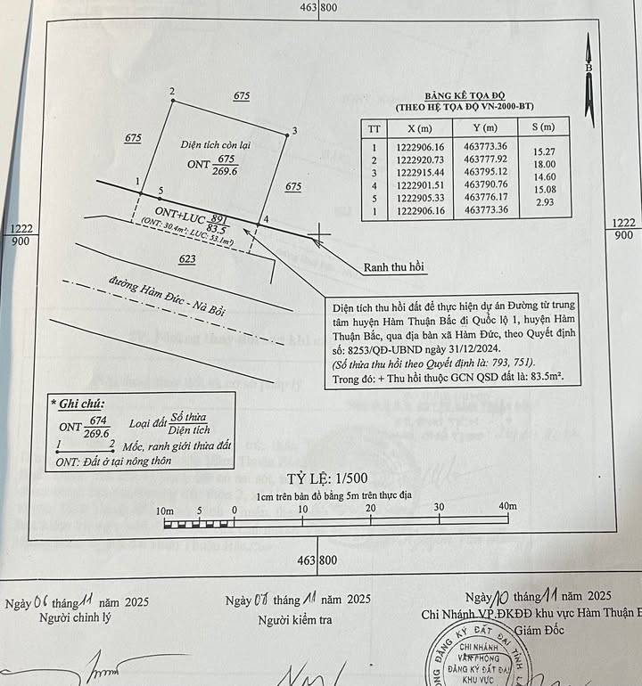 Đất nền Hàm Đức 1030m² – Tiềm năng tăng giá vượt trội, mặt tiền 33m
